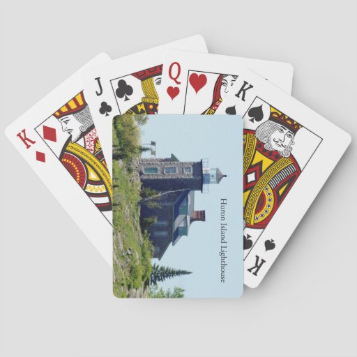 Image of Huron Island Lighthouse playing cards