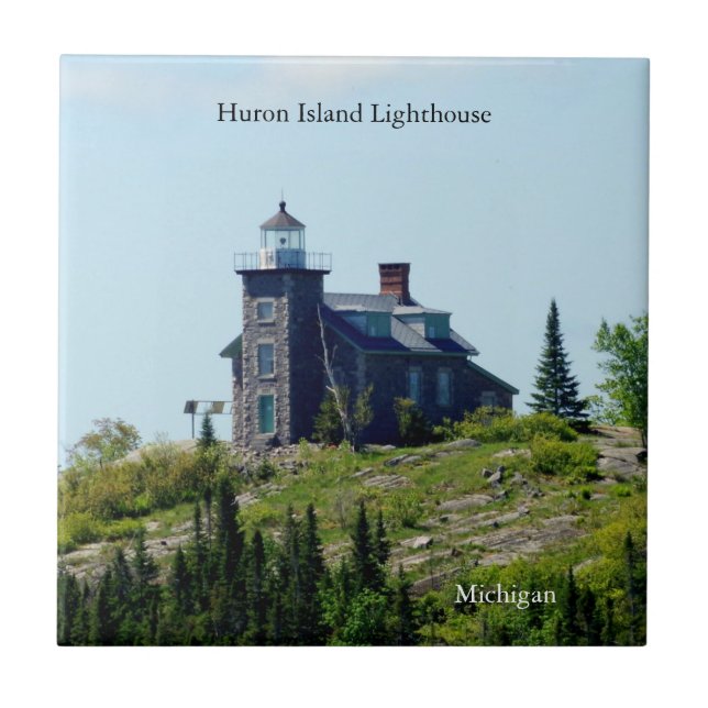 Huron Island Lighthouse tile (Front)