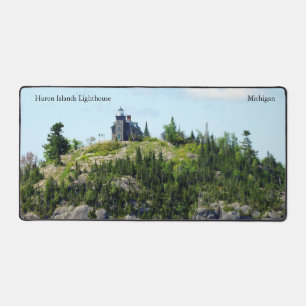 Huron Islands Lighthouse desk mat