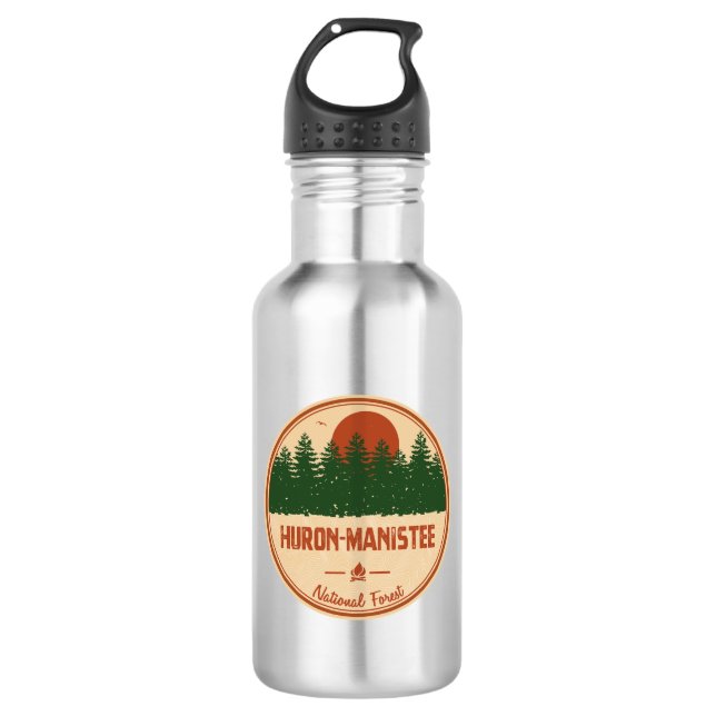 Huron-Manistee National Forest 532 Ml Water Bottle (Front)