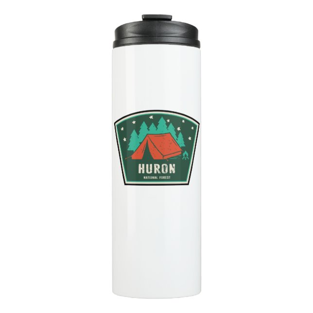 Huron National Forest Camping Thermal Tumbler (Front)