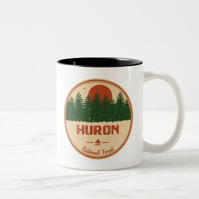 Huron National Forest Two-Tone Coffee Mug (Right)