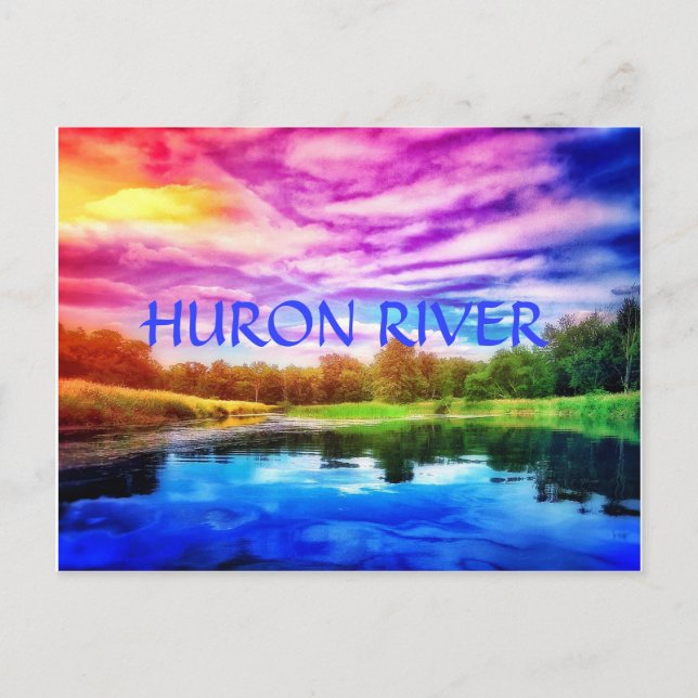 HURON RIVER RAINBOW POSTCARD (Front)