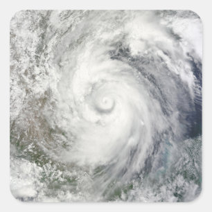 Hurricane Alex over the western Gulf of Mexico Square Sticker