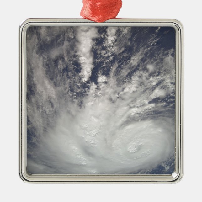 Hurricane Bertha Metal Tree Decoration (Front)