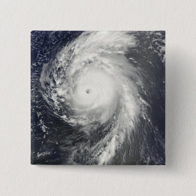 Hurricane Bill off the Lesser Antilles 15 Cm Square Badge (Front)