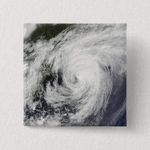 Hurricane Bill over Nova Scotia 15 Cm Square Badge