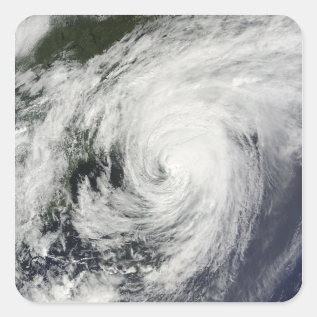 Hurricane Bill over Nova Scotia Square Sticker (Front)