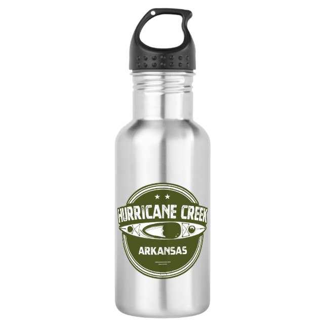 Hurricane Creek Arkansas Kayaking 532 Ml Water Bottle (Front)