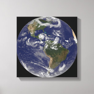 Hurricane Dean Approaches Yucatan Peninsula Canvas Print