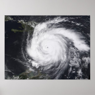 Hurricane Dean in the Atlantic and Carribbean Poster