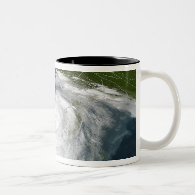 Hurricane Dennis 3 Two-Tone Coffee Mug (Right)