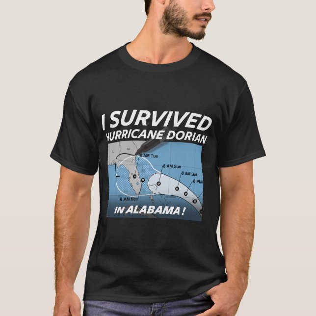 Hurricane Dorian Alabama Survivor T-Shirt (Front)