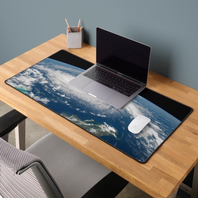 Hurricane Dorian Over The Atlantic Ocean. Desk Mat (Office 2)