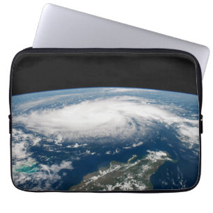 Hurricane Dorian Over The Atlantic Ocean. Laptop Sleeve