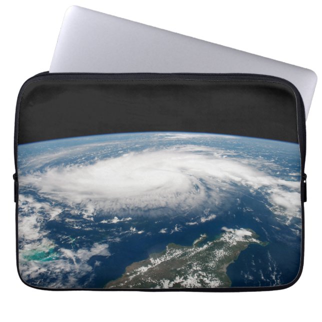 Hurricane Dorian Over The Atlantic Ocean. Laptop Sleeve (Front)