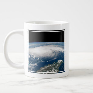 Hurricane Dorian Over The Atlantic Ocean. Large Coffee Mug