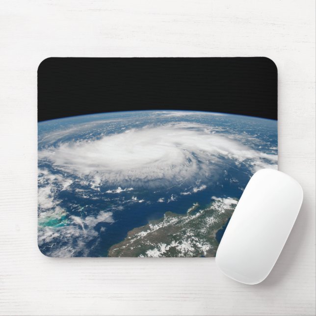 Hurricane Dorian Over The Atlantic Ocean. Mouse Mat (With Mouse)