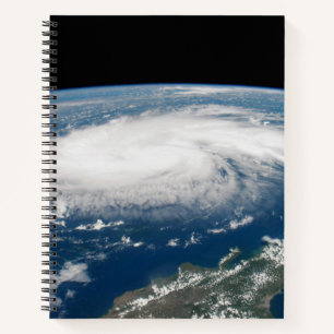 Hurricane Dorian Over The Atlantic Ocean. Notebook