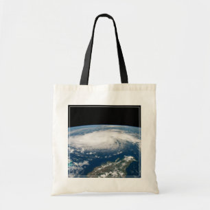 Hurricane Dorian Over The Atlantic Ocean. Tote Bag