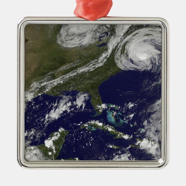 Hurricane Earl 3 Metal Tree Decoration (Front)