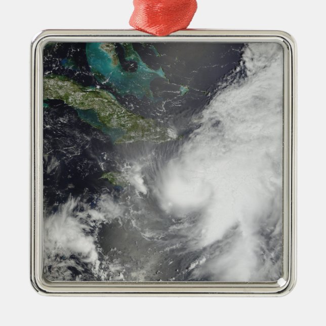 Hurricane Ernesto Metal Tree Decoration (Front)