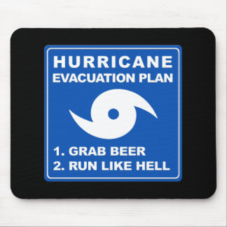 Hurricane Evacuation Plan Mouse Mat