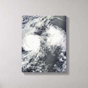 Hurricane Felicia and Storm Enrique east of Haw Canvas Print