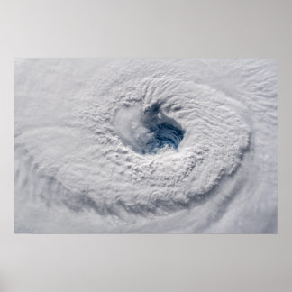 Hurricane Florence Eye from Space Poster