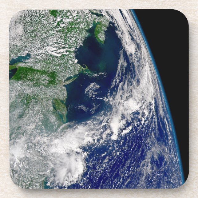 Hurricane Frances On A Partial Earth. Coaster (Front)