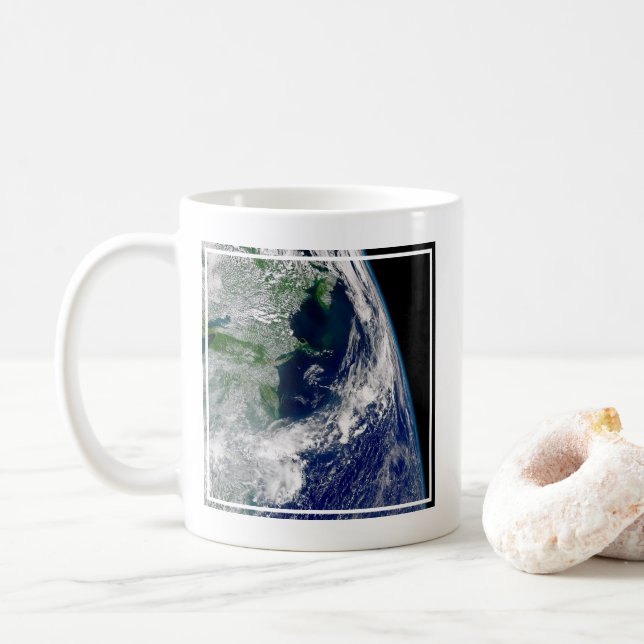 Hurricane Frances On A Partial Earth. Coffee Mug (With Donut)