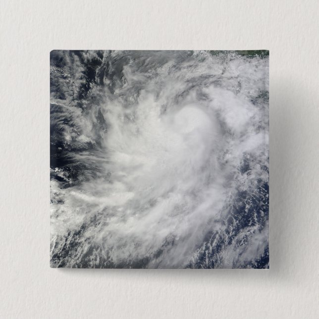 Hurricane Frank off Mexico 15 Cm Square Badge (Front)