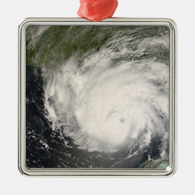 Hurricane Gustav Metal Tree Decoration (Front)