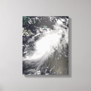 Hurricane Gustav over Hispaniola Canvas Print