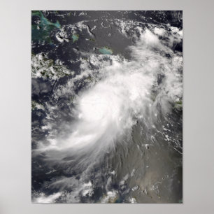 Hurricane Gustav over Hispaniola Poster
