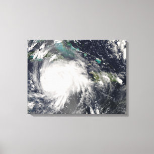 Hurricane Gustav over Jamaica 2 Canvas Print