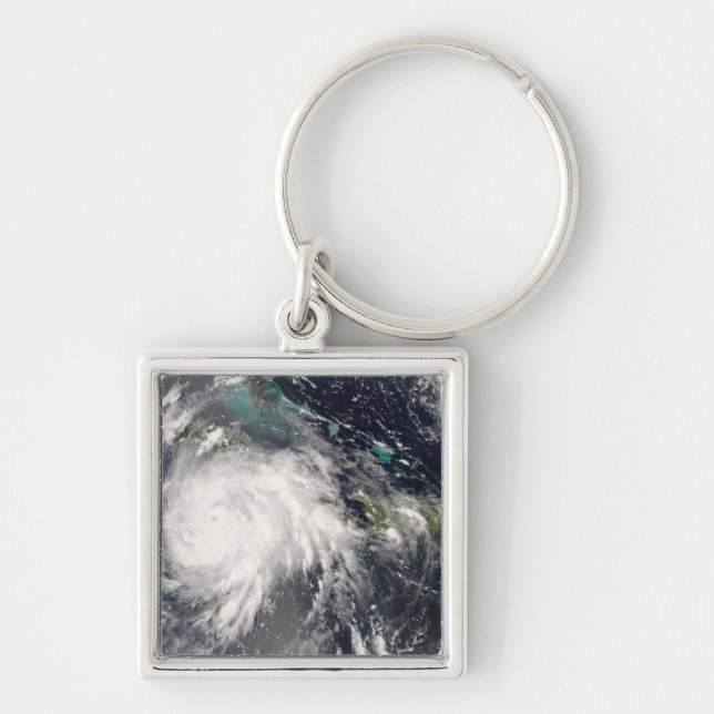 Hurricane Gustav over Jamaica 2 Key Ring (Front)