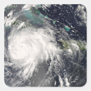 Hurricane Gustav over Jamaica 2 Square Sticker