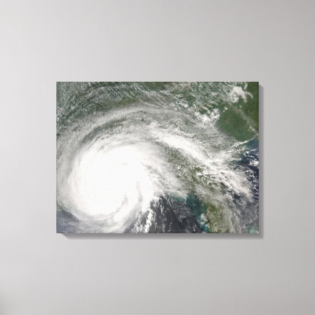 Hurricane Gustav over Louisiana Canvas Print (Front)