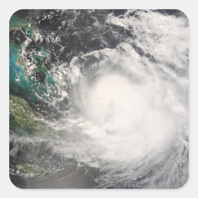Hurricane Hanna over the Bahamas Square Sticker (Front)