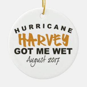 Hurricane Harvey Texas 2017 Ceramic Tree Decoration