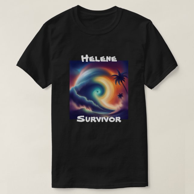 Hurricane Helene Survivor Florida Storm T-Shirt (Design Front)