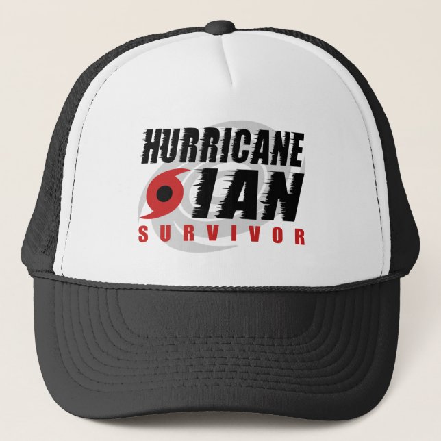 Hurricane Ian Survivor Trucker Hat (Front)