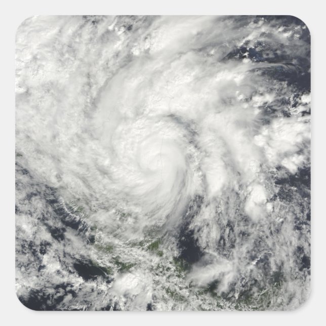 Hurricane Ida over Nicaragua Square Sticker (Front)