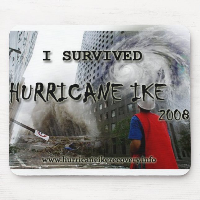 hurricane_ike_collage_shirt_front mouse mat (Front)