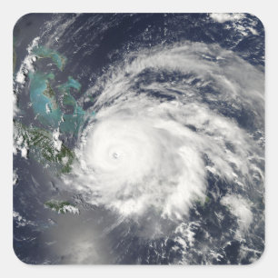 Hurricane Ike over Cuba, Hispaniola Square Sticker