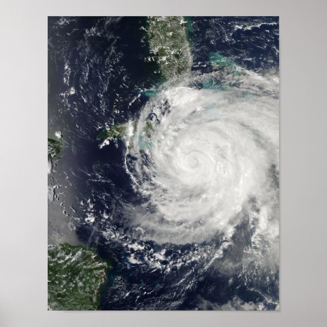 Hurricane Ike over Cuba, Jamaica, and the Baham Poster (Front)