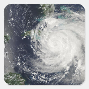 Hurricane Ike over Cuba, Jamaica, and the Baham Square Sticker