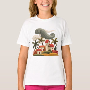 Hurricane in Countryside – Stormy Village Kids T-Shirt