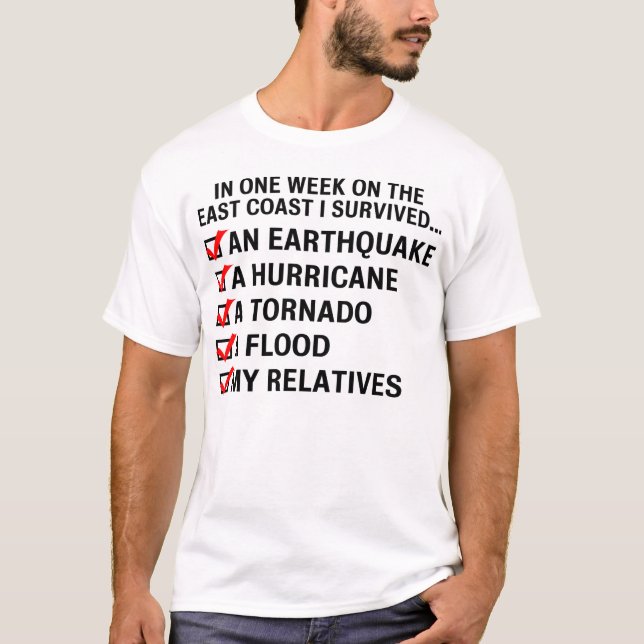 Hurricane Irene / East Coast Survival T-Shirt (Front)